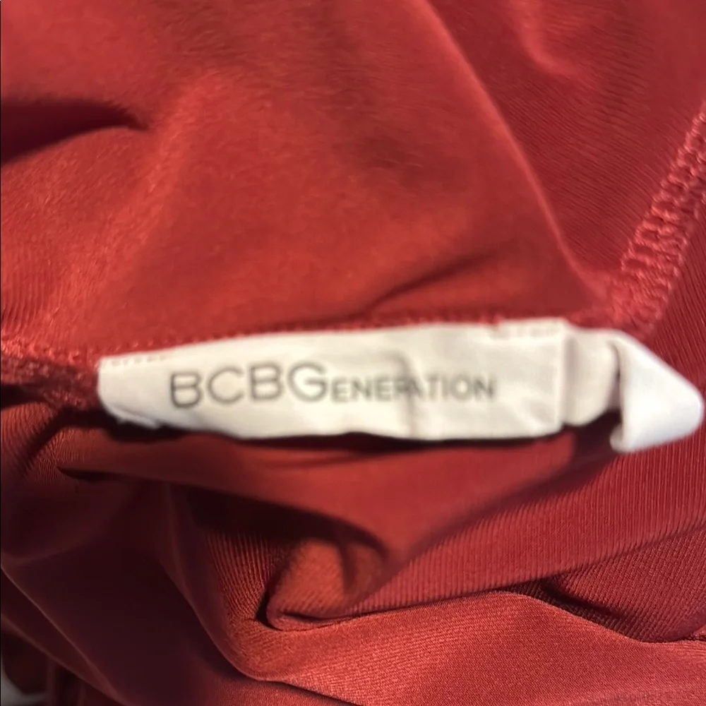 BCBGeneration Red Halter Tunic Top - Picture 2 of 4